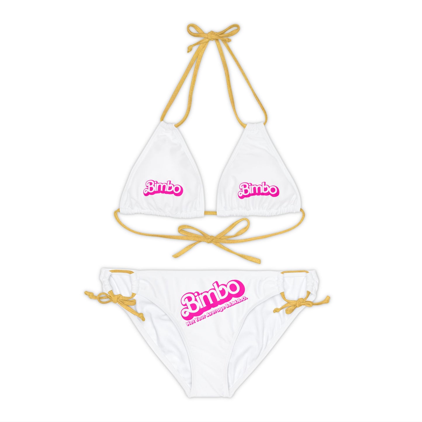 Secsi Bimbo-kini Bikini Set (Top & Bottom Front Logo) by The New B.I.M.B.O.