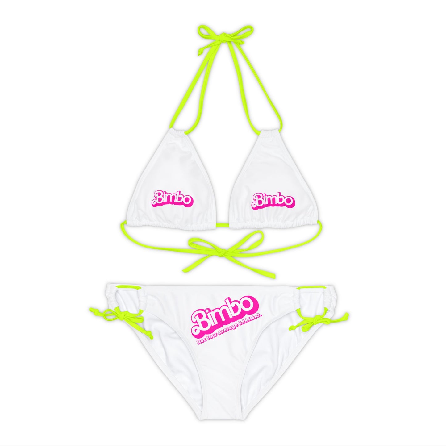 Secsi Bimbo-kini Bikini Set (Top & Bottom Front Logo) by The New B.I.M.B.O.